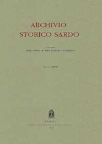 Archivio Storico Sardo - Volume n. XXVIII - Deputazione di Storia Patria per la Sardegna 